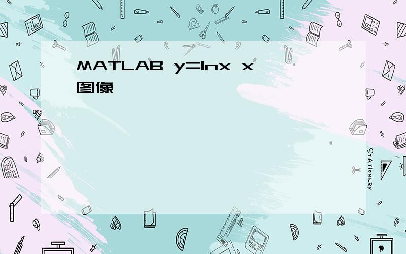 MATLAB y=lnx x图像