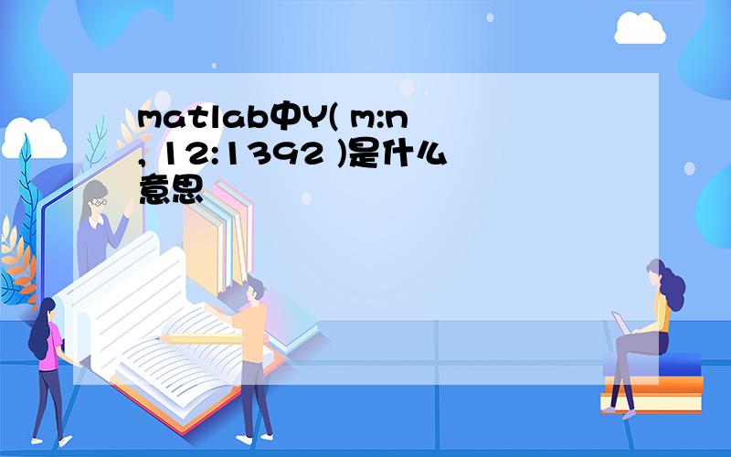 matlab中Y( m:n , 12:1392 )是什么意思