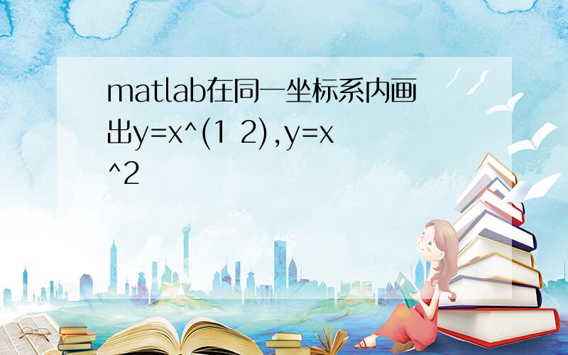 matlab在同一坐标系内画出y=x^(1 2),y=x^2