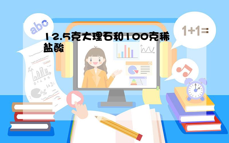 12.5克大理石和100克稀盐酸