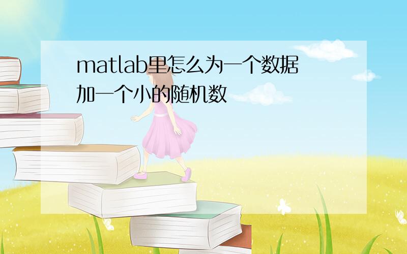 matlab里怎么为一个数据加一个小的随机数