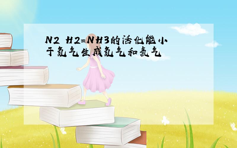 N2 H2=NH3的活化能小于氮气生成氮气和氢气