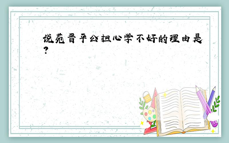 说苑晋平公担心学不好的理由是?