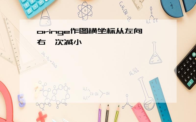 oringe作图横坐标从左向右一次减小