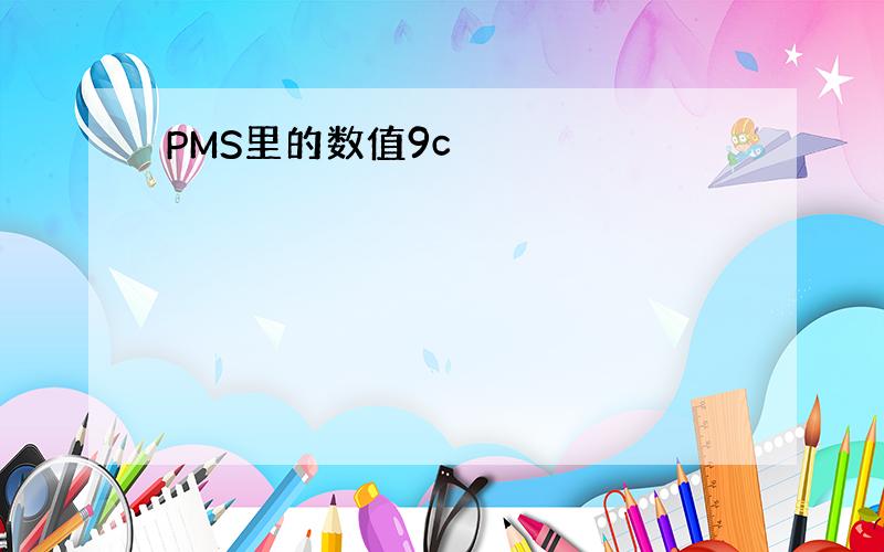 PMS里的数值9c