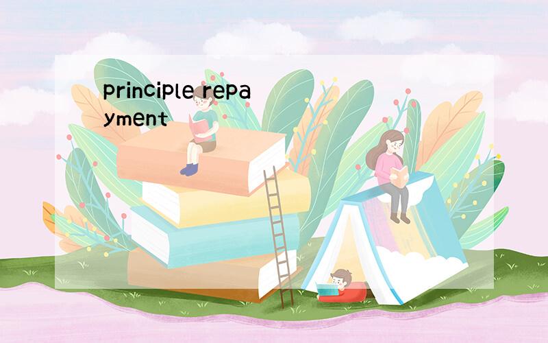 principle repayment