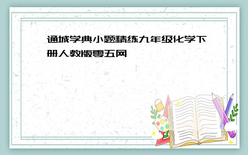 通城学典小题精练九年级化学下册人教版零五网