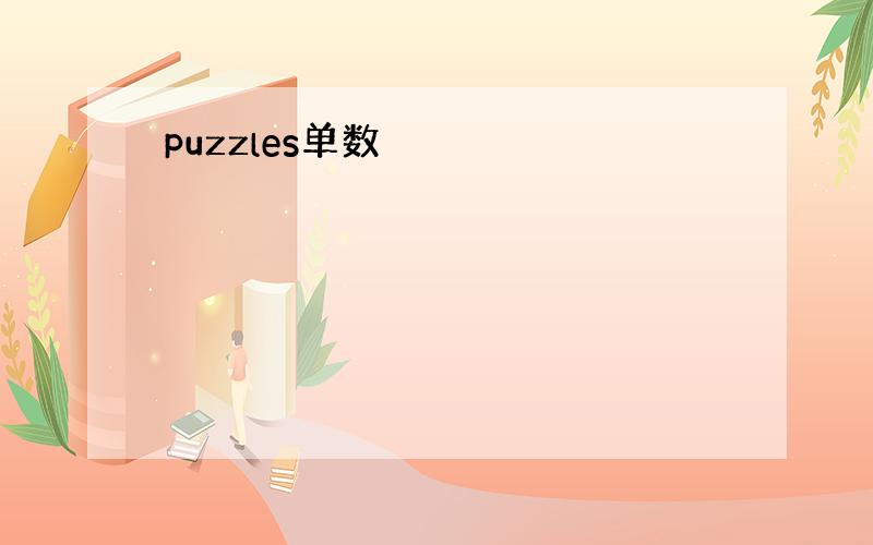 puzzles单数