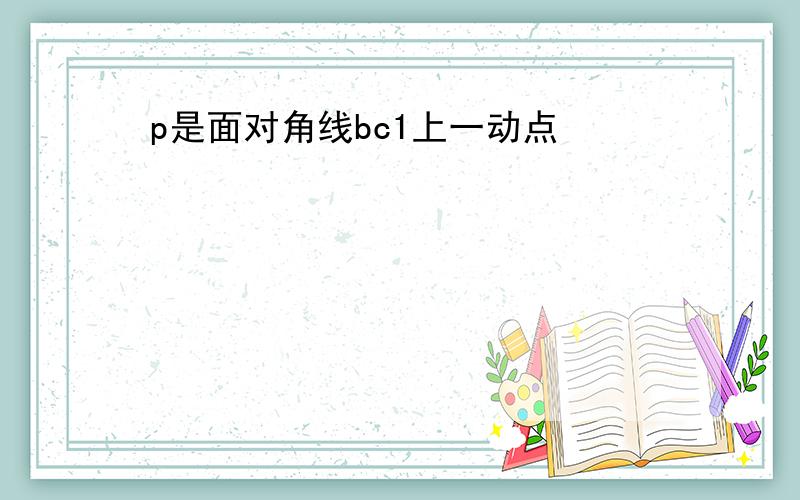 p是面对角线bc1上一动点