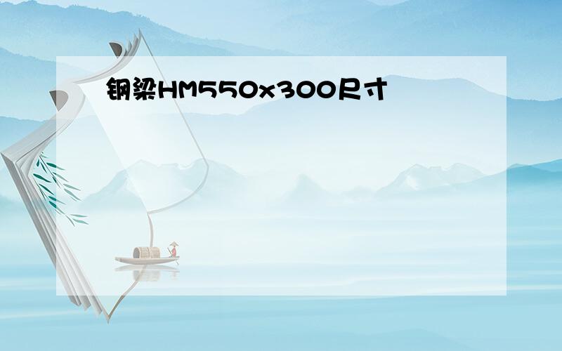 钢梁HM550x300尺寸