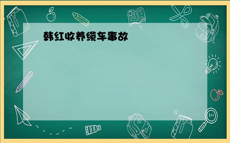 韩红收养缆车事故