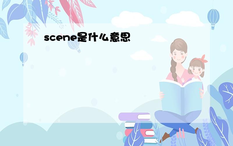 scene是什么意思