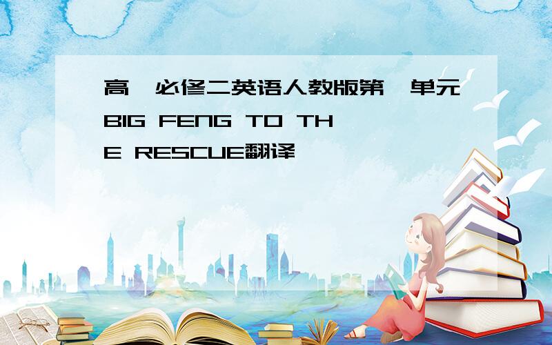 高一必修二英语人教版第一单元BIG FENG TO THE RESCUE翻译