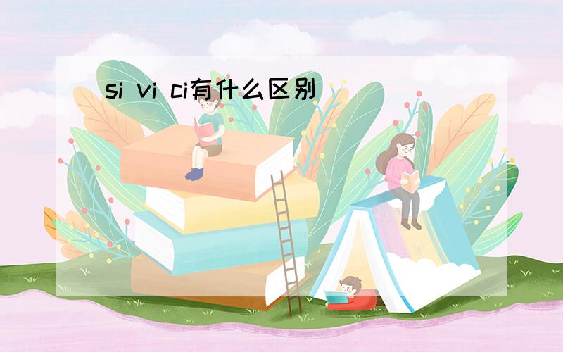 si vi ci有什么区别