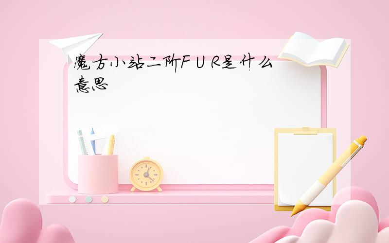 魔方小站二阶F U R是什么意思