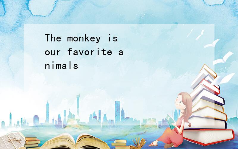 The monkey is our favorite animals