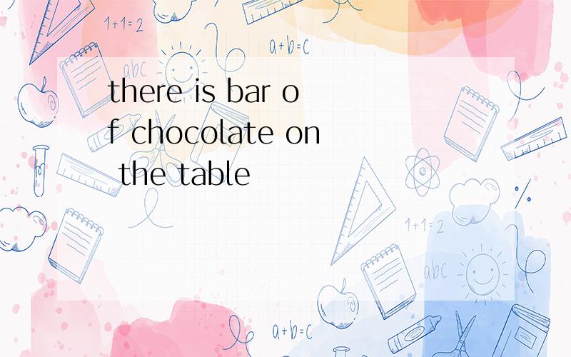 there is bar of chocolate on the table