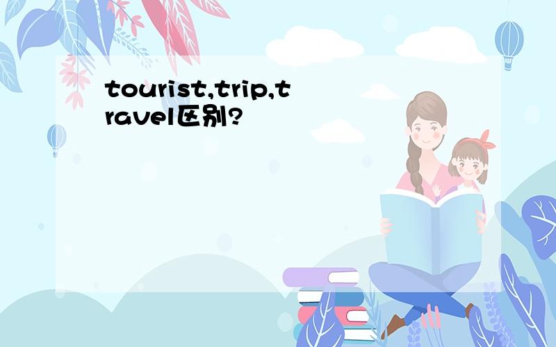 tourist,trip,travel区别?