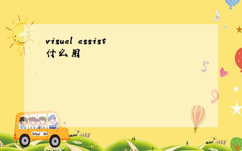 visual assist 什么用