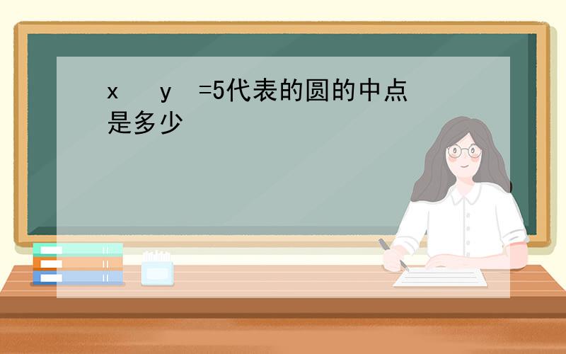 x² y²=5代表的圆的中点是多少