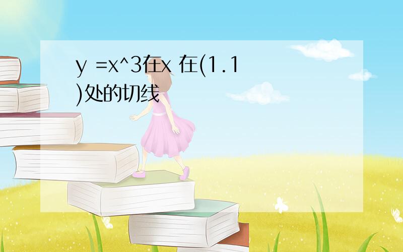 y =x^3在x 在(1.1)处的切线