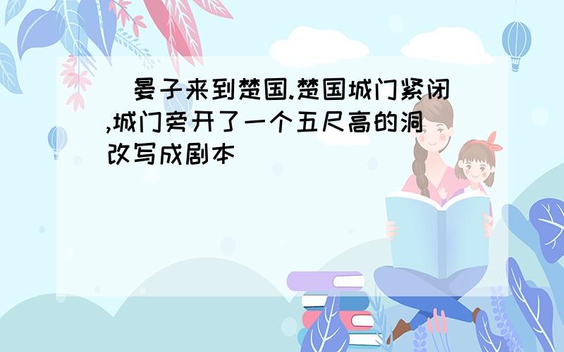 [晏子来到楚国.楚国城门紧闭,城门旁开了一个五尺高的洞]改写成剧本