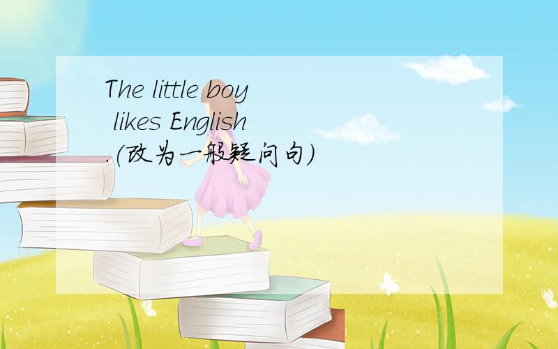 The little boy likes English.(改为一般疑问句)