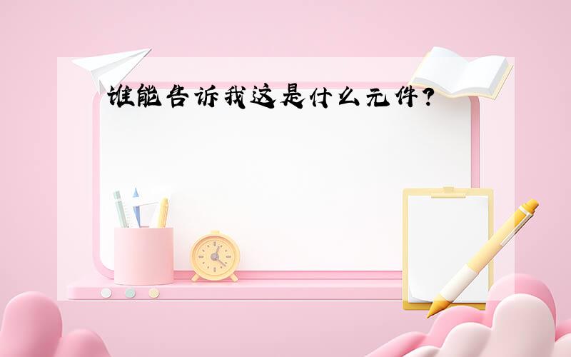 谁能告诉我这是什么元件?