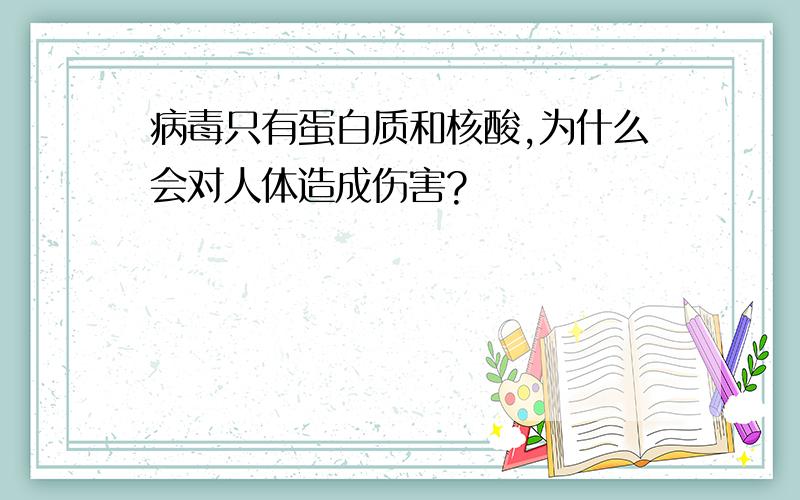 病毒只有蛋白质和核酸,为什么会对人体造成伤害?