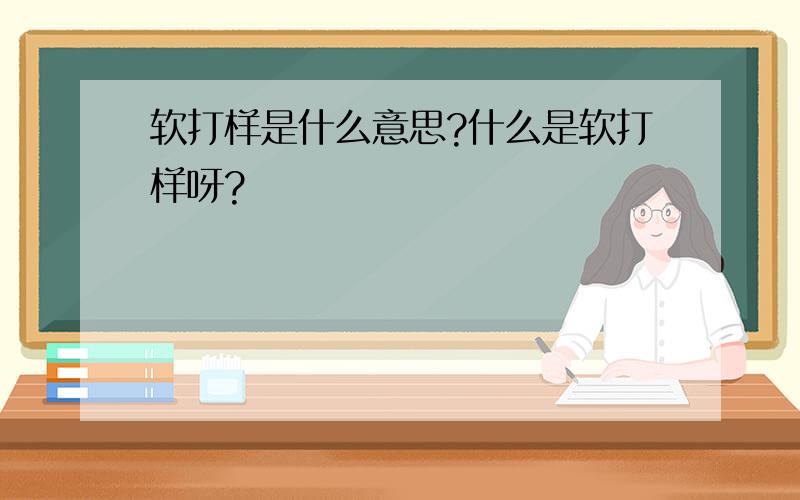 软打样是什么意思?什么是软打样呀?