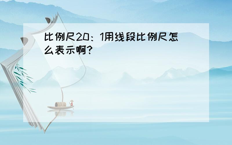 比例尺20：1用线段比例尺怎么表示啊?