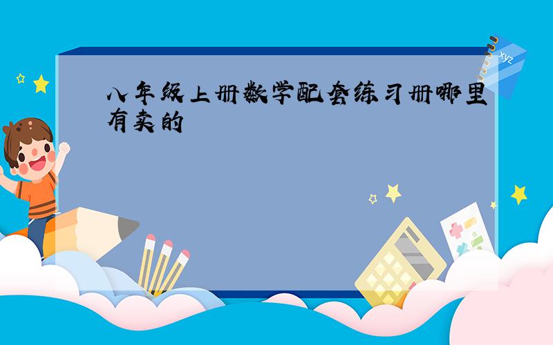 八年级上册数学配套练习册哪里有卖的