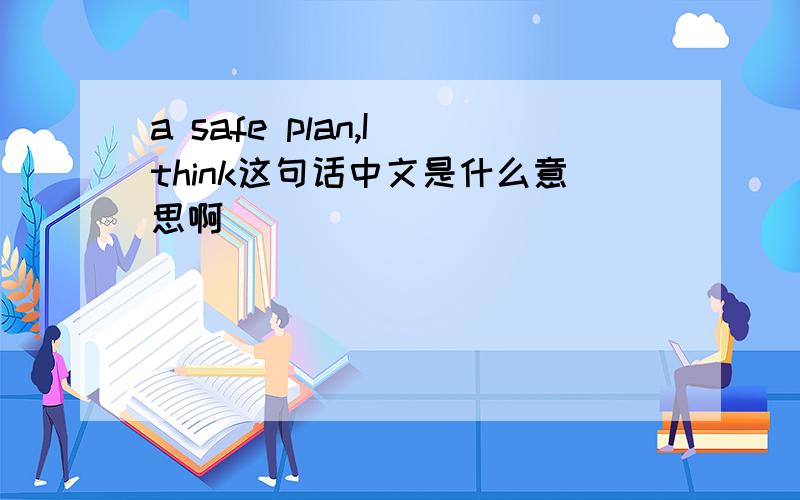 a safe plan,I think这句话中文是什么意思啊