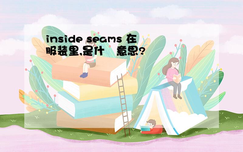 inside seams 在服装里,是什麼意思?