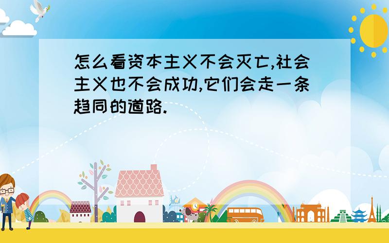 怎么看资本主义不会灭亡,社会主义也不会成功,它们会走一条趋同的道路.