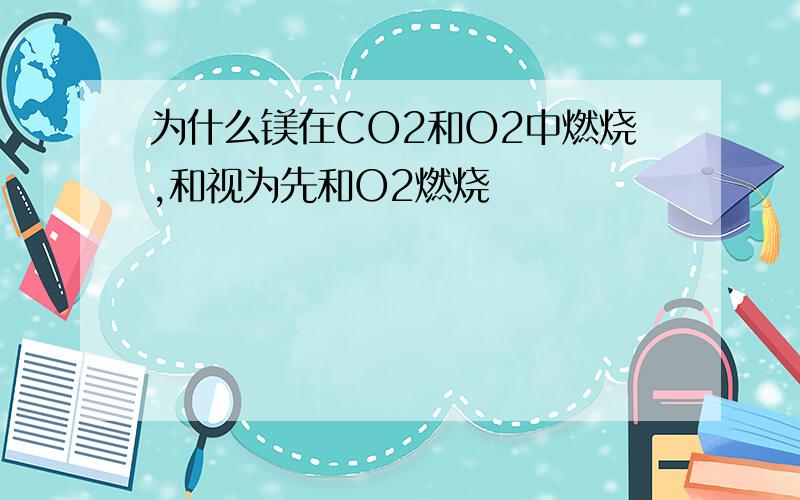 为什么镁在CO2和O2中燃烧,和视为先和O2燃烧