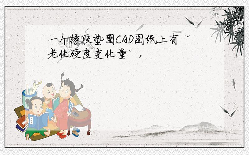 一个橡胶垫圈CAD图纸上有“老化硬度变化量”,