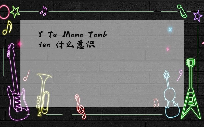 Y Tu Mama Tambien 什么意识