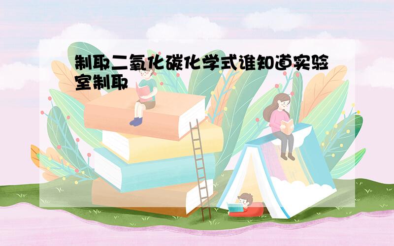 制取二氧化碳化学式谁知道实验室制取