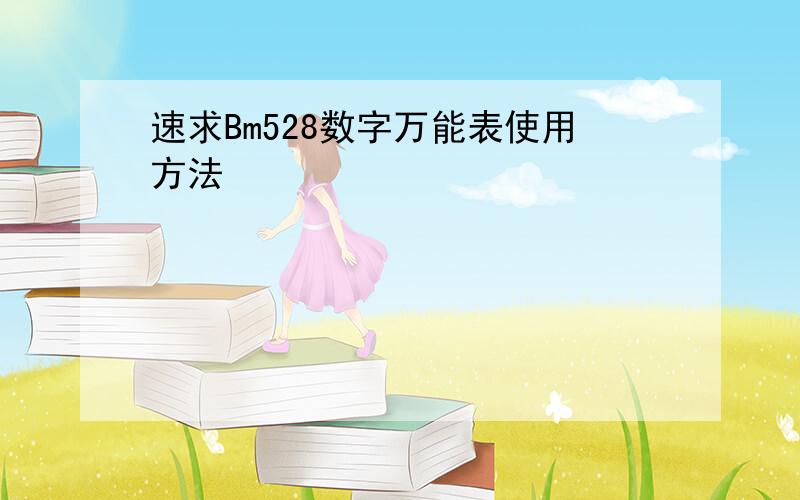 速求Bm528数字万能表使用方法