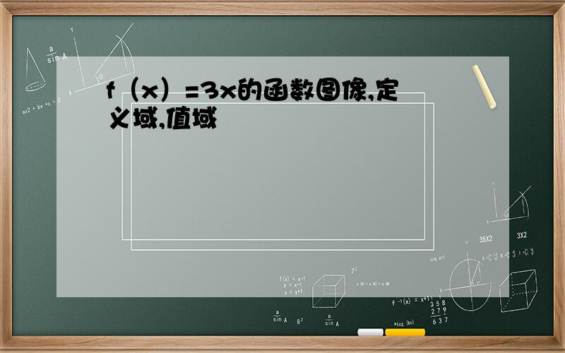 f（x）=3x的函数图像,定义域,值域