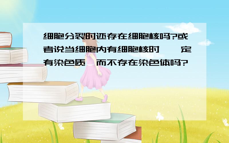 细胞分裂时还存在细胞核吗?或者说当细胞内有细胞核时,一定有染色质,而不存在染色体吗?