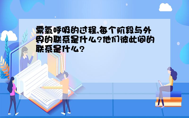 需氧呼吸的过程,每个阶段与外界的联系是什么?他们彼此间的联系是什么?