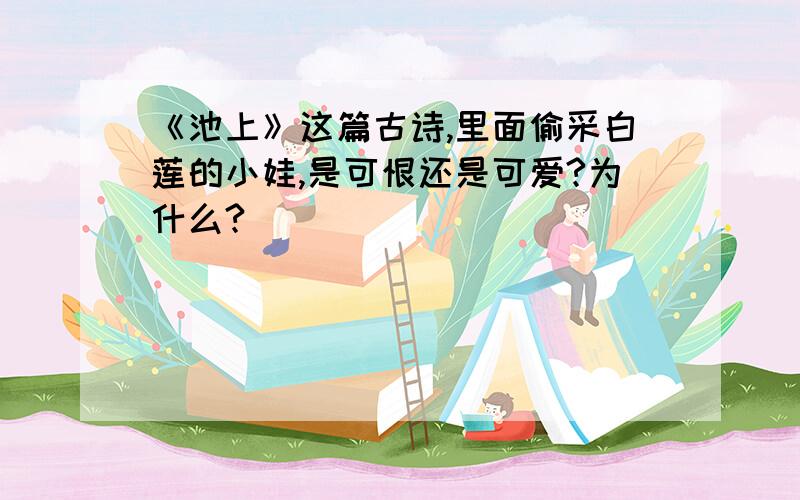 《池上》这篇古诗,里面偷采白莲的小娃,是可恨还是可爱?为什么?