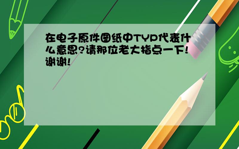 在电子原件图纸中TYP代表什么意思?请那位老大指点一下!谢谢!