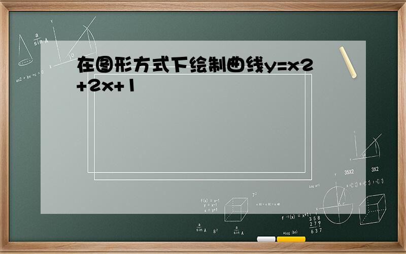 在图形方式下绘制曲线y=x2+2x+1