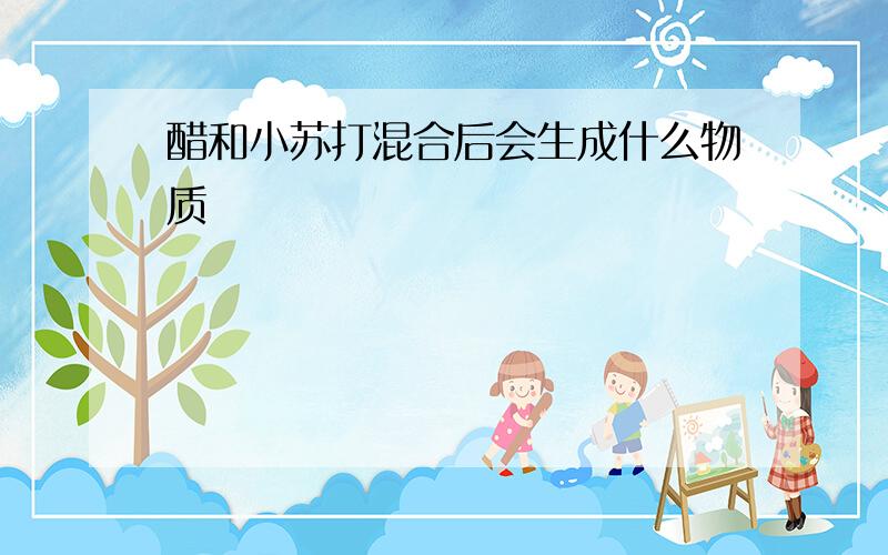 醋和小苏打混合后会生成什么物质