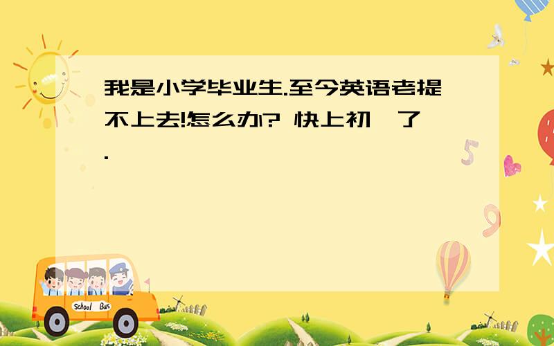 我是小学毕业生.至今英语老提不上去!怎么办? 快上初一了.