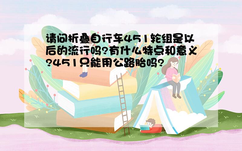 请问折叠自行车451轮组是以后的流行吗?有什么特点和意义?451只能用公路胎吗?