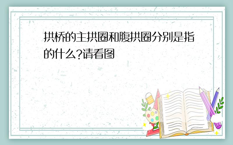 拱桥的主拱圈和腹拱圈分别是指的什么?请看图